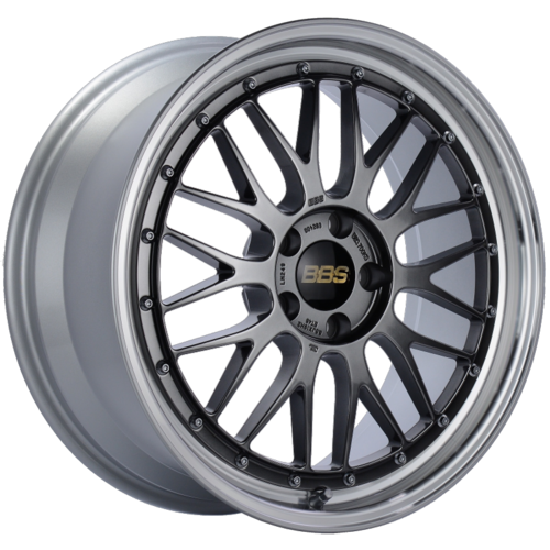 BBS LM 249 19x8.5 5x112 ET48 Diamond Black Center Diamond Cut Lip Wheel -82mm PFS/Clip Required