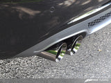 AWE Tuning Audi B8 A4 Touring Edition Exhaust - Quad Tip Diamond Black Tips
