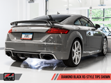 AWE Tuning Audi TT RS 8S/RK3 2.5L Turbo Track Edition Exhaust - Diamond Black RS-Style Tips