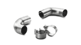 Akrapovic 2009-2012 Volkswagen Link pipe set (fits on stock exhaust, SS).