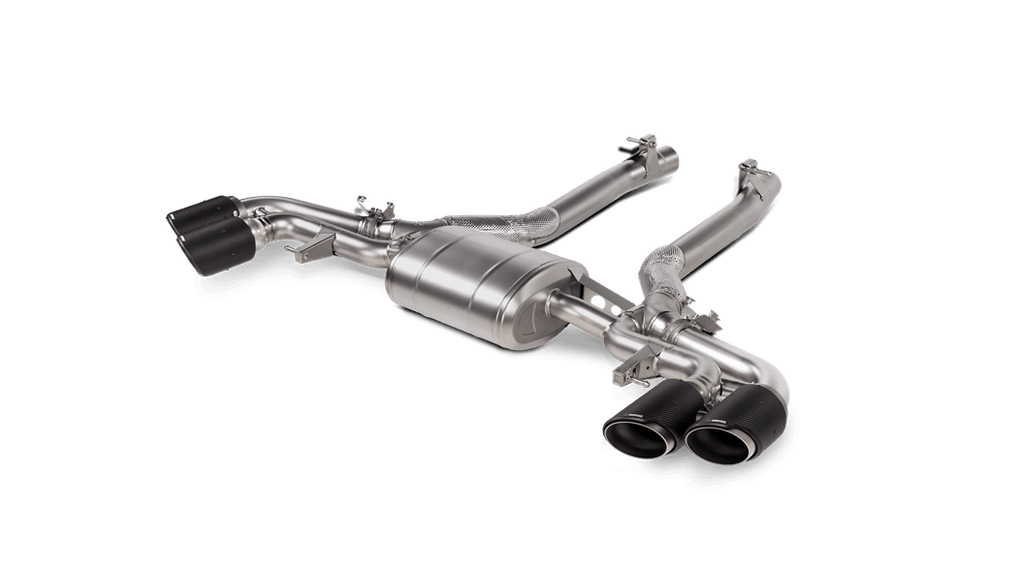 Akrapovic 2020+ BMW X5M (F95)/X6M (F96) Slip-On Line (Titanium) with Carbon Fiber Titanium Tips