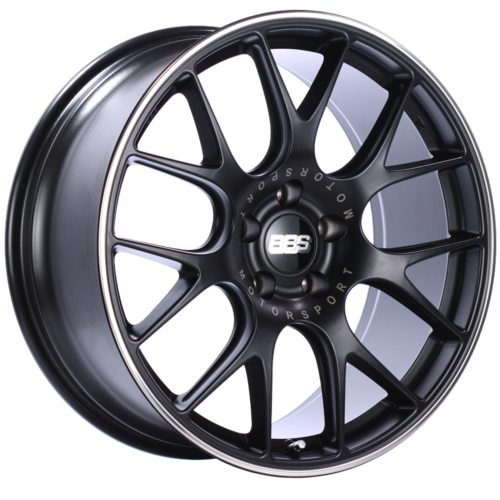BBS CH-R 100 20x9 5x120 ET24 Satin Black Polished Rim Protector Wheel -82mm PFS/Clip Required