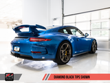 AWE Tuning Porsche 991 GT3 / RS Center Muffler Delete - Diamond Black Tips