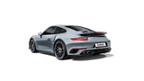 Akrapovic 16-17 Porsche 911 Turbo/Turbo S (991.2) Slip-On Line (Titanium) with Tips & Matte Diffuser