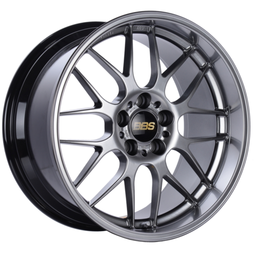 BBS RG-R 771H 19x9.5 5x114.3 ET22 Diamond Black Wheel -82mm PFS/Clip Required