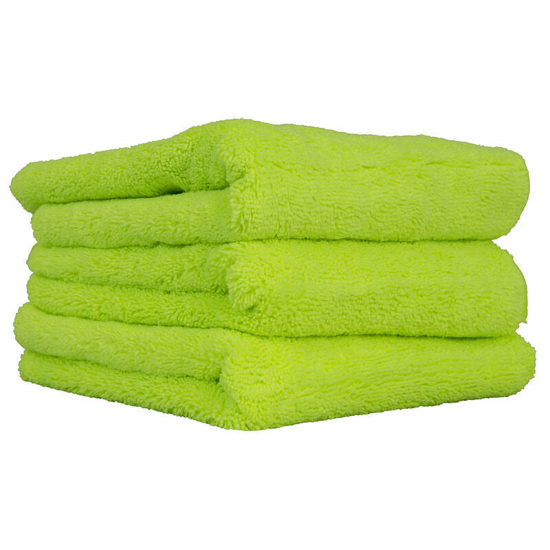 Chemical Guys El Gordo Thick Professional Microfiber Towel - 16.5in x 16.5in - Green - 3 Pack