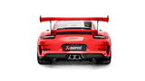 Akrapovic 2018 Porsche GT3 RS (991.2) Slip-On Line (Titanium) with Titanium Tail Pipe Set for Carbon Fiber Diffuser