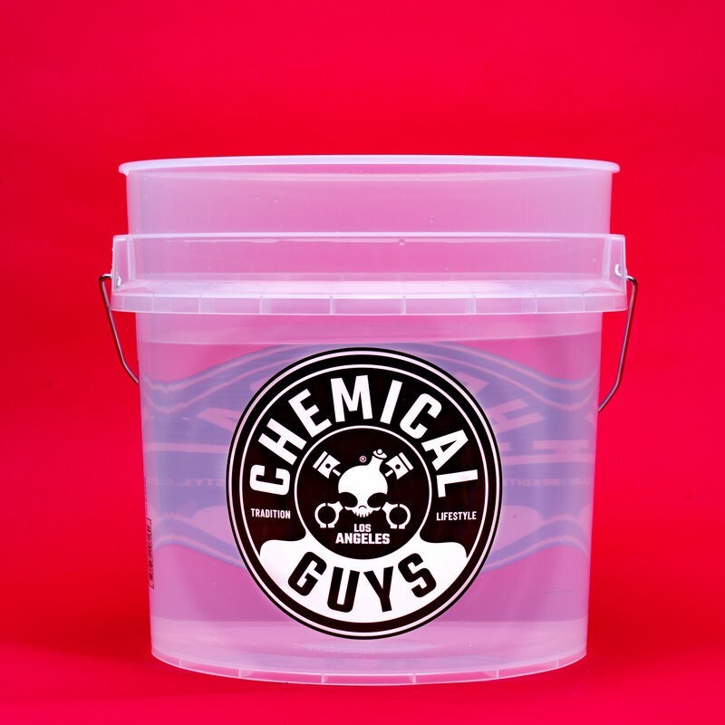 Chemical Guys HEAVY DUTY ULTRA CLEAR DETAILING BUCKET, 4.5 GAL