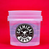 Chemical Guys HEAVY DUTY ULTRA CLEAR DETAILING BUCKET, 4.5 GAL