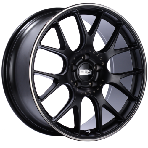 BBS CH-R 113 20x9 5x120 ET29 Satin Black Polished Rim Protector Wheel -82mm PFS/Clip Required