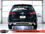 AWE Tuning VW MK7 Golf Alltrack/Sportwagen 4Motion Track Edition Exhaust - Diamond Black Tips