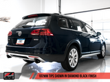 AWE Tuning VW MK7 Golf Alltrack/Sportwagen 4Motion Track Edition Exhaust - Diamond Black Tips