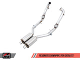 AWE Tuning Audi B9 S5 Coupe 3.0T Touring Edition Exhaust - Black Diamond Tips (102mm)