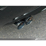 AWE Tuning Audi B7 A4 3.2L Track Edition Quad Tip Exhaust - Diamond Black Tips