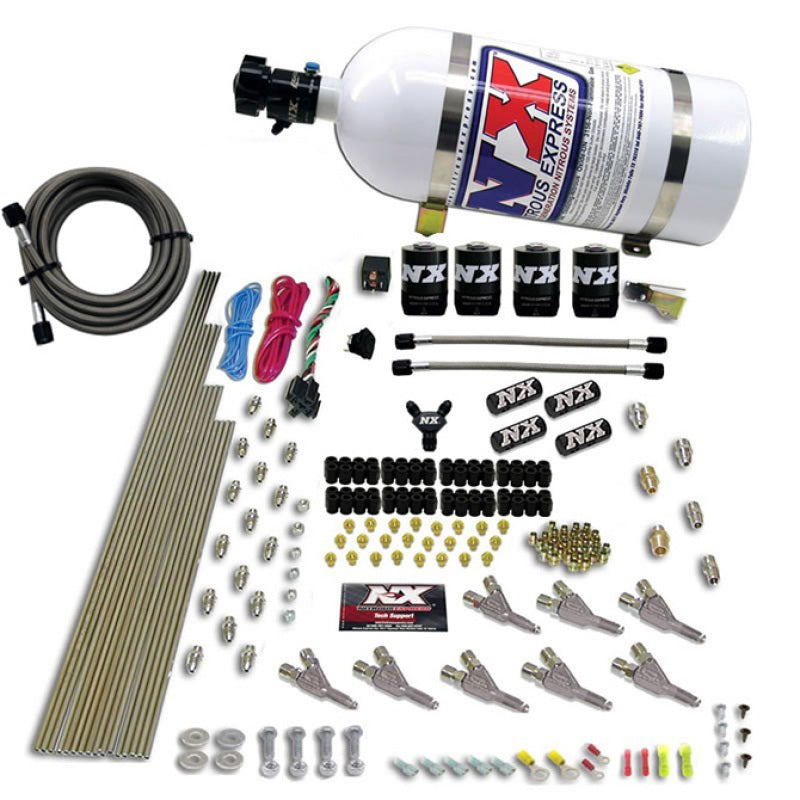 Nitrous Express 8 Cyl EFI SSV Nozzle Nitrous Kit with 10lb Bottle