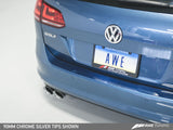 AWE Tuning VW MK7 Golf SportWagen Track Edition Exhaust w/Chrome Silver Tips (90mm)