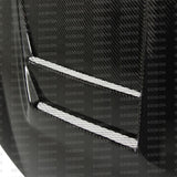 Seibon DV-STYLE CARBON FIBER HOOD FOR 2010-2014 VOLKSWAGEN GOLF / GTI / R