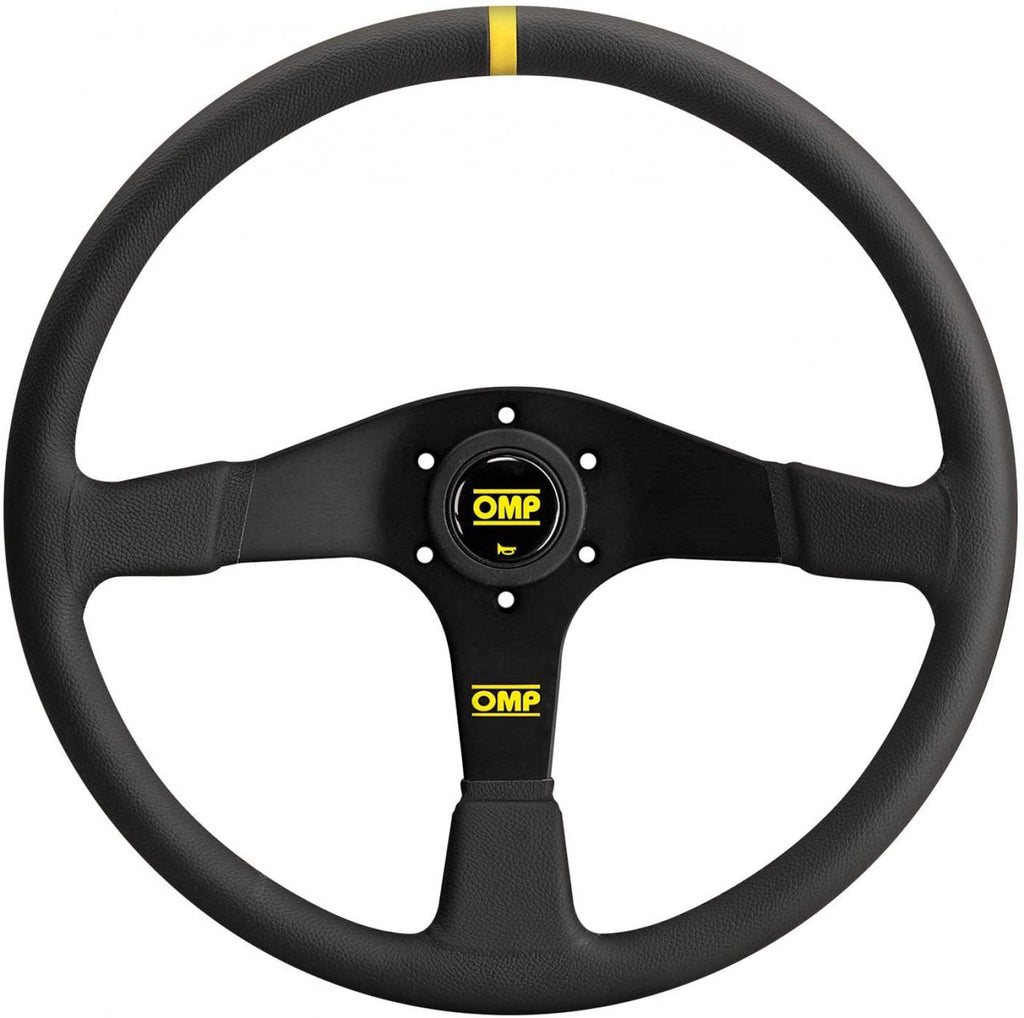 OMP Velocita 380 Liscio Black Leather Steering Wheel