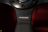 MOMO Tuner Steering Wheel Black Leather Red Stitching 320mm