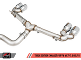 AWE Tuning 15-17 Volkswagen Golf R MK7 Track Edition Exhaust - Diamond Black Tips (102mm)