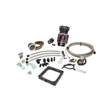 Snow Performance Stage 2.5. Water Injection Gas Carbureted 4500 Flange Progressive Water-Methanol Injection Kit (Stainless Steel Braided Line, 4AN Fittings) - No Tank