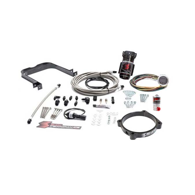 Snow Performance Stage 2.5 Boost Cooler 105mm Hellcat Water-Methanol Injection Kit (Stainless Steel Braided Line, 4AN Fittings) - No Tank