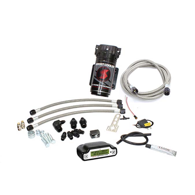 Snow Performance Stage 3 Boost Cooler Direct Injected 2D Map Progressive Water-Methanol Injection Kit (Stainless Steel Braided Line, 4AN Fittings) - No Tank
