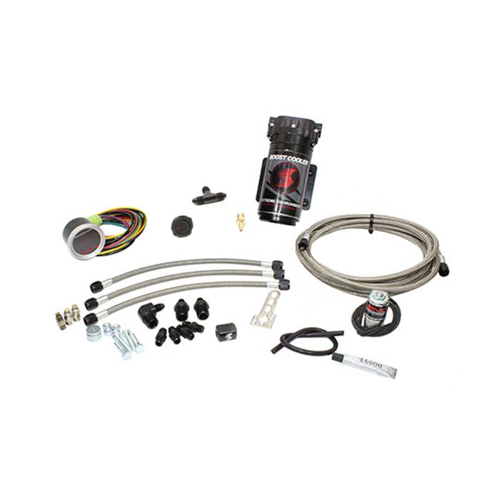 Snow Performance Diesel Stage 2.5 Boost Cooler Water-Methanol Injection Kit Universal (Stainless Steel Braided Line, 4AN Fittings) - No Tank