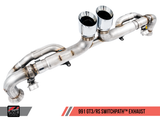 AWE Tuning Porsche 991 GT3 / RS SwitchPath Exhaust - Diamond Black Tips