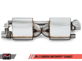 AWE Tuning Porsche 911 (991.2) Carrera / S SwitchPath Exhaust for PSE Cars - Chrome Silver Tips