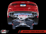 AWE Tuning SwitchPath™ Exhaust for Audi B9 S5 Coupe - Non-Resonated - Diamond Black 102mm Tips