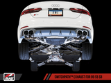 AWE Tuning SwitchPath™ Exhaust for Audi B9 S5 Sportback - Non-Resonated - Diamond Black 90mm Tips