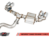 AWE Tuning SwitchPath™ Exhaust for MK7.5 Golf R - Chrome Silver Tips, 102mm