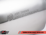 AWE Tuning Touring Edition Exhaust for Audi B9 S5 Sportback - Non-Resonated - Chrome Silver 90mm Tips