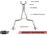AWE Tuning Mercedes-Benz W205 AMG C63/S Coupe Track Edition Exhaust System (no tips)