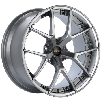 BBS RI-S 014 20x10 5x112 ET38 Diamond Silver Center / Diamond Cut Lip Wheel -82mm PFS/Clip Required