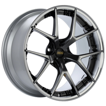 BBS RI-S 005 - 20x8.5 5x112 ET22 Diamond Black Center / Diamond Cut Lip Wheel -82mm PFS/Clip Required