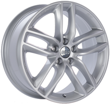 BBS SX 0505 - 19x8.5 5x114.3 ET45 Sport Silver Wheel -82mm PFS/Clip Required