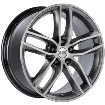 BBS SX 0502 - 19x8.5 5x112 ET46 Gloss Platinum Diamond Cut Face Wheel -82mm PFS/Clip Required