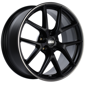 BBS CI-R 2201 - 19x9 5x112 ET42 Satin Black Polished Rim Protector Wheel -82mm PFS/Clip Required