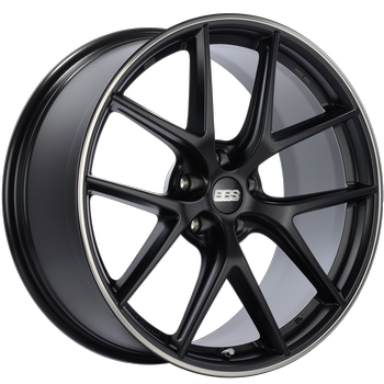 BBS CI-R 2302 - 19x9 5x120 ET20 Satin Black Polished Rim Protector Wheel -82mm PFS/Clip Required