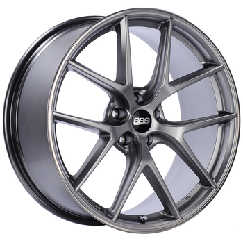 BBS CI-R 2301 - 19x9 5x120 ET32 Platinum Silver Polished Rim Protector Wheel -82mm PFS/Clip Required