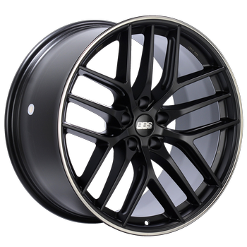 BBS CC-R 0503 - 20x10.5 5x114.3 ET25 Satin Black Polished Rim Protector Wheel -82mm PFS/Clip Required
