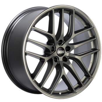 BBS CC-R 2302 - 19x9.5 5x112 ET42 Satin Platinum Polished Rim Protector Wheel -82mm PFS/Clip Required