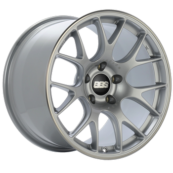 BBS CH-R 112 - 19x12 5x130 ET45 CB71.6 Brilliant Silver Polished Rim Protector Wheel w/Motorsport Etching