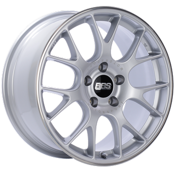 BBS CH-R 129 - 19x8 5x120 ET40 Brilliant Silver Polished Rim Protector Wheel -82mm PFS/Clip Required