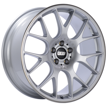 BBS CH-R 148 - 20x9 5x112 ET25 CB66.5 Brilliant Silver Polished Rim Protector Wheel