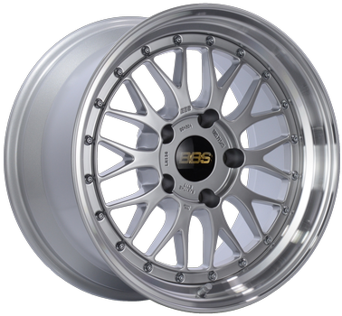 BBS LM 276 17x8.5 5x120 ET18 Diamond Silver Center Diamond Cut Lip Wheel -82mm PFS/Clip Required