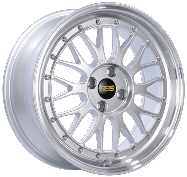 BBS LM 198 17x7.5 4x100 ET40 Diamond Black Center / Diamond Cut Lip Wheel -70mm PFS/Clip Required