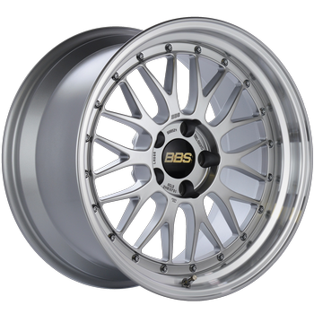 BBS LM 086 18x10 5x114.3 ET20 Diamond Silver Center Diamond Cut Lip Wheel - 82mm PFS/Clip Required